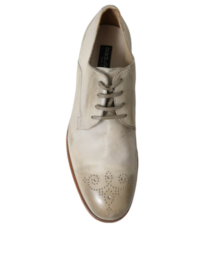 Derbies Dolce &amp; Gabbana en cuir de veau blanc