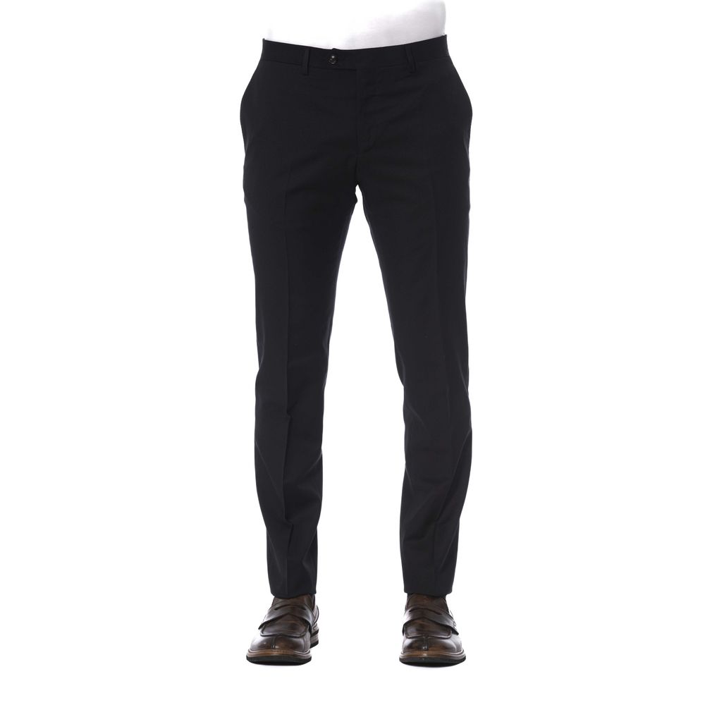 Pantalon en laine noir Trussardi pour homme