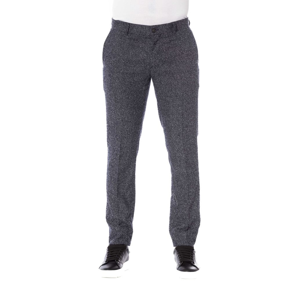 Trussardi pantalon de créateur noir élégant