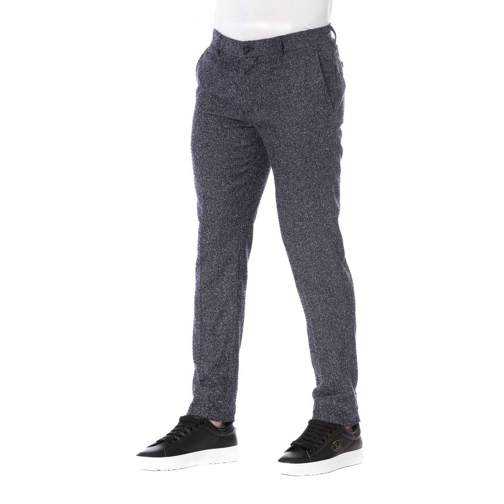 Trussardi pantalon de créateur noir élégant