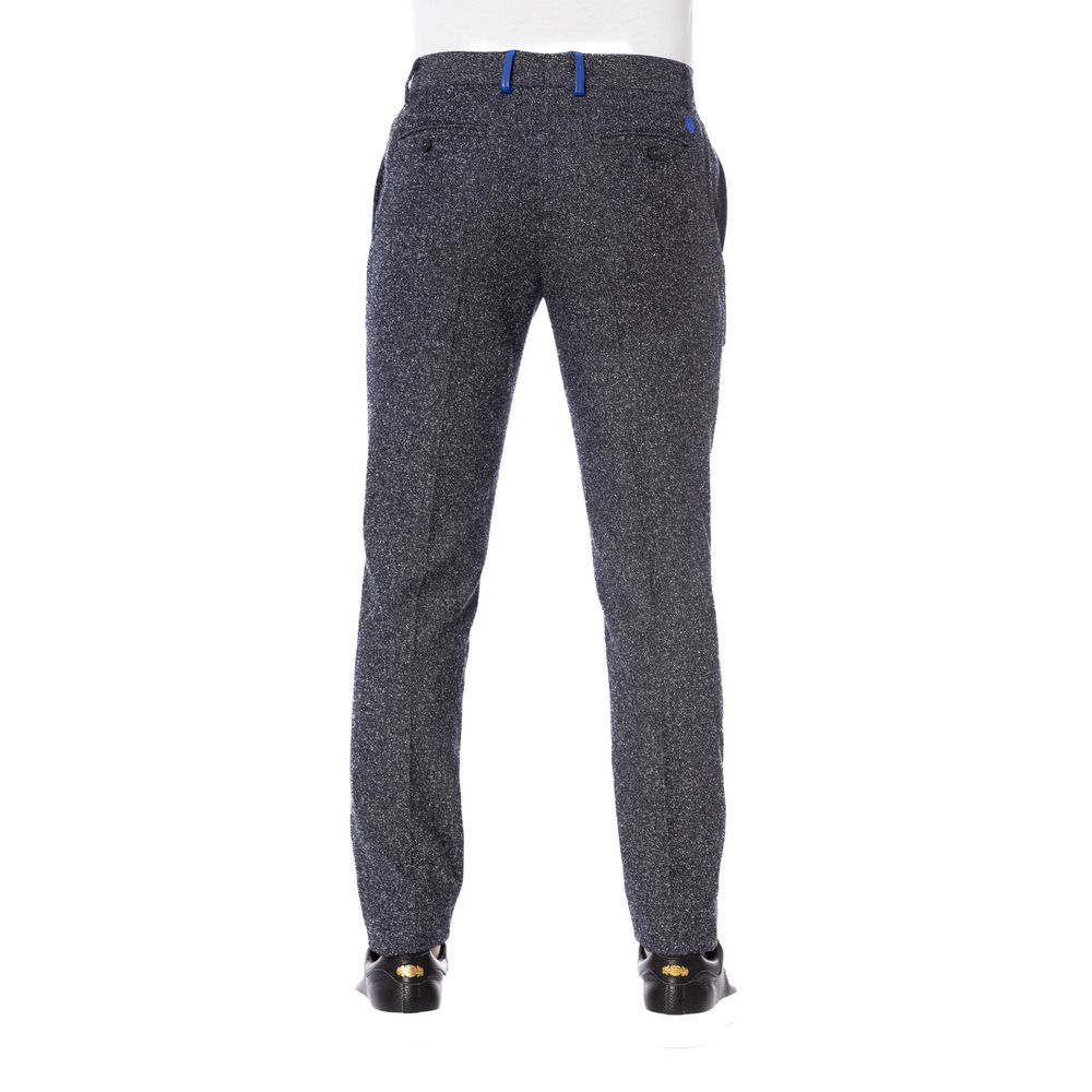 Trussardi pantalon de créateur noir élégant