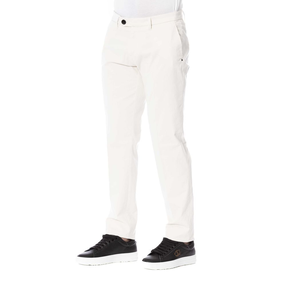 Trussardi White Cotton Men's Trouser