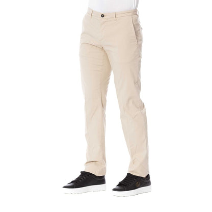 Pantalon Trussardi en coton mélangé beige