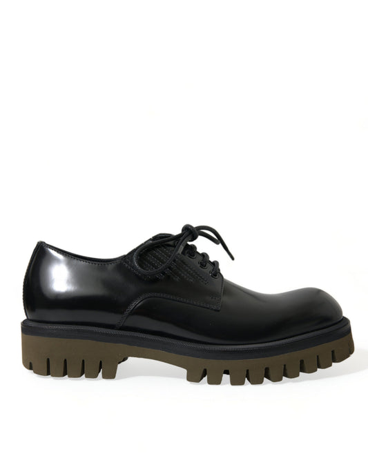 Dolce &amp; Gabbana chaussures habillées derby en cuir noir