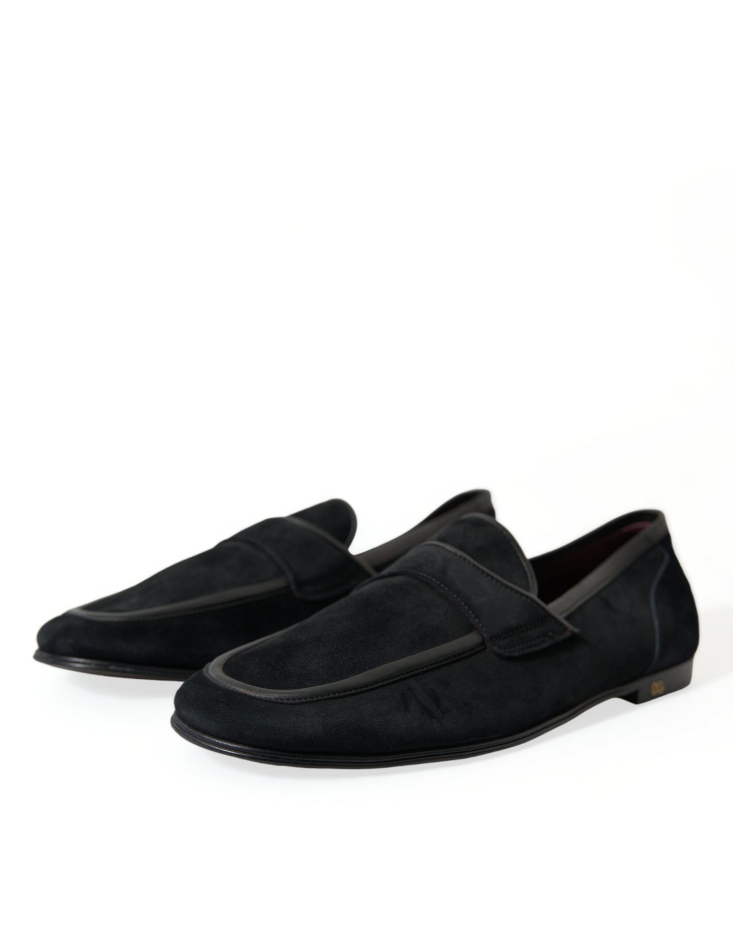 Mocassins noirs en velours Dolce &amp; Gabbana pour homme