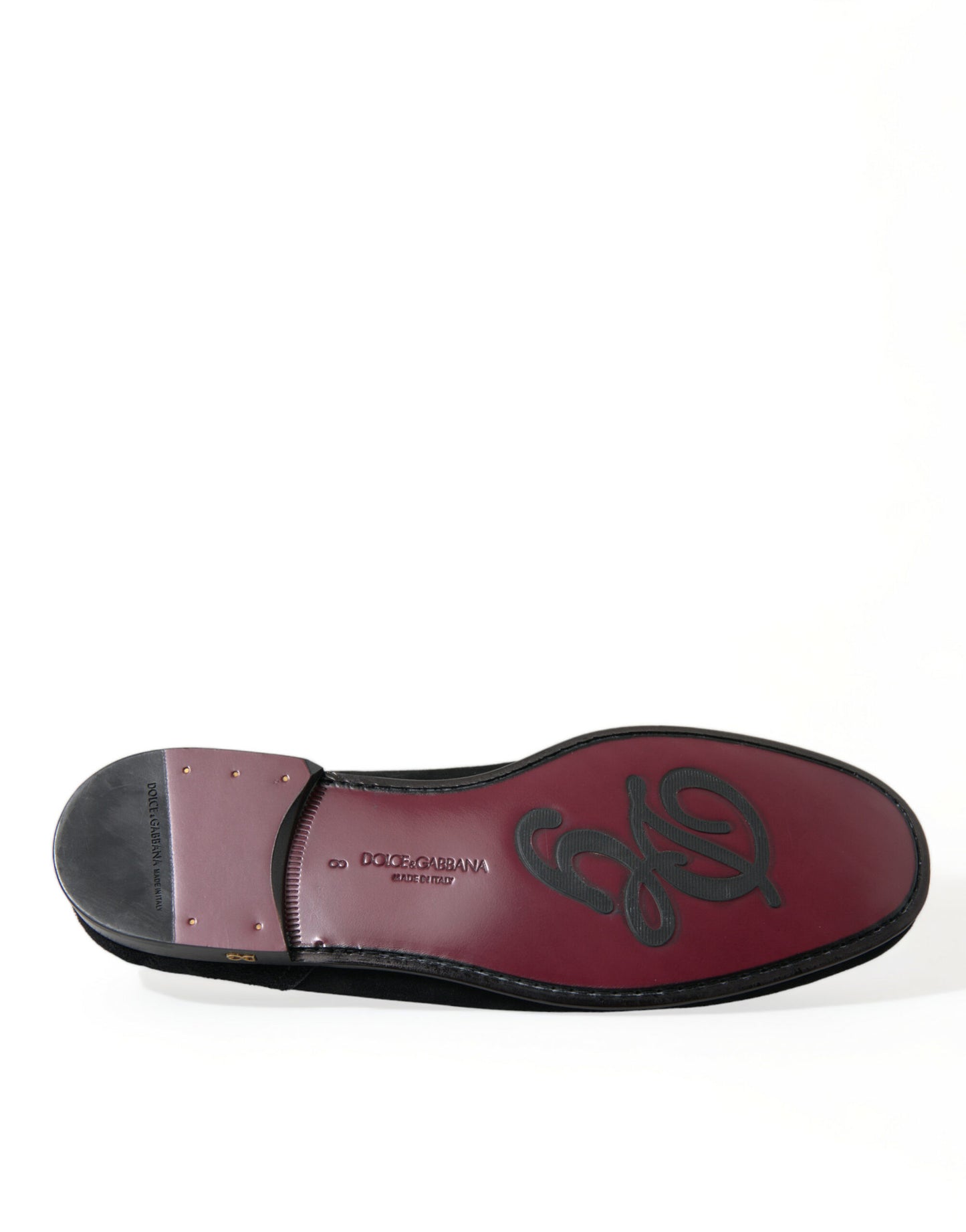 Mocassins noirs en velours Dolce &amp; Gabbana pour homme