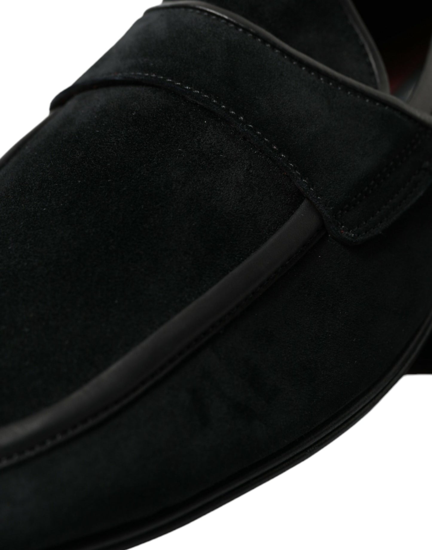 Mocassins noirs en velours Dolce &amp; Gabbana pour homme