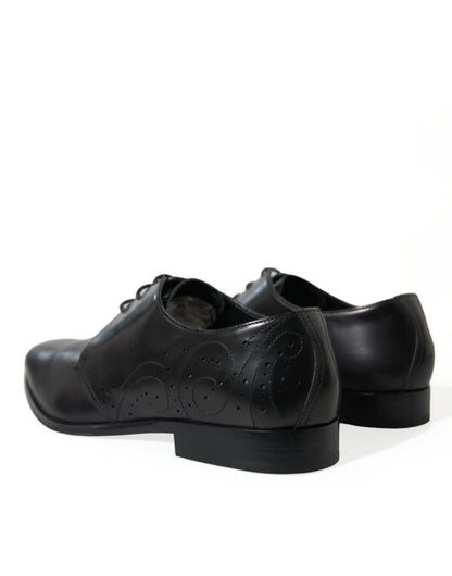 Dolce &amp; Gabbana chaussures habillées derby en cuir noir