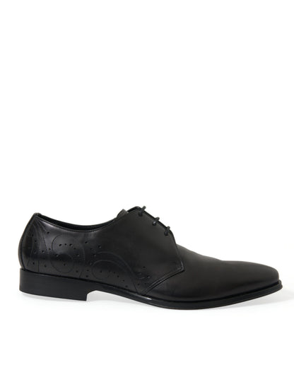 Dolce &amp; Gabbana chaussures habillées derby en cuir noir