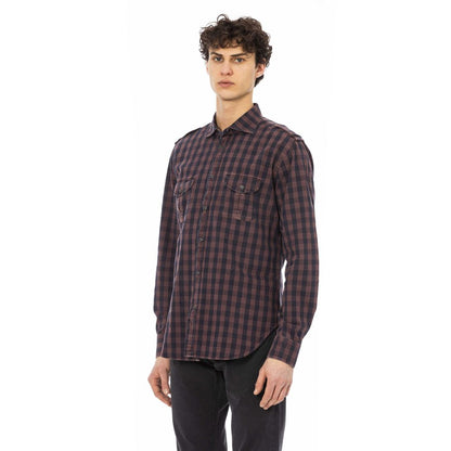 Chemise en coton bordeaux Jacob Cohen pour homme