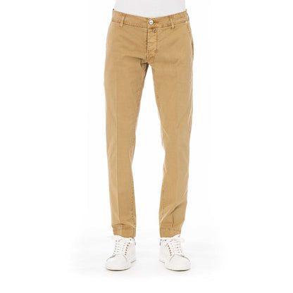 Pantalon en coton mélangé beige Jacob Cohen avec poches