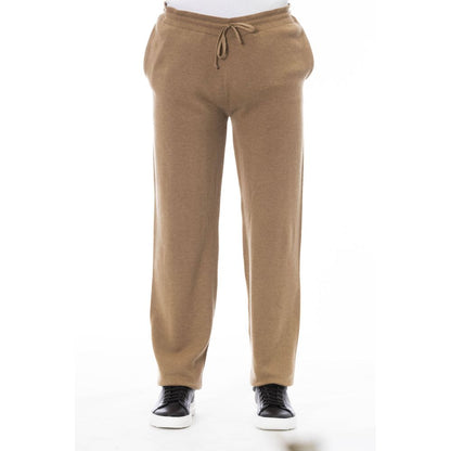 Pantalon à cordon beige Alpha studio