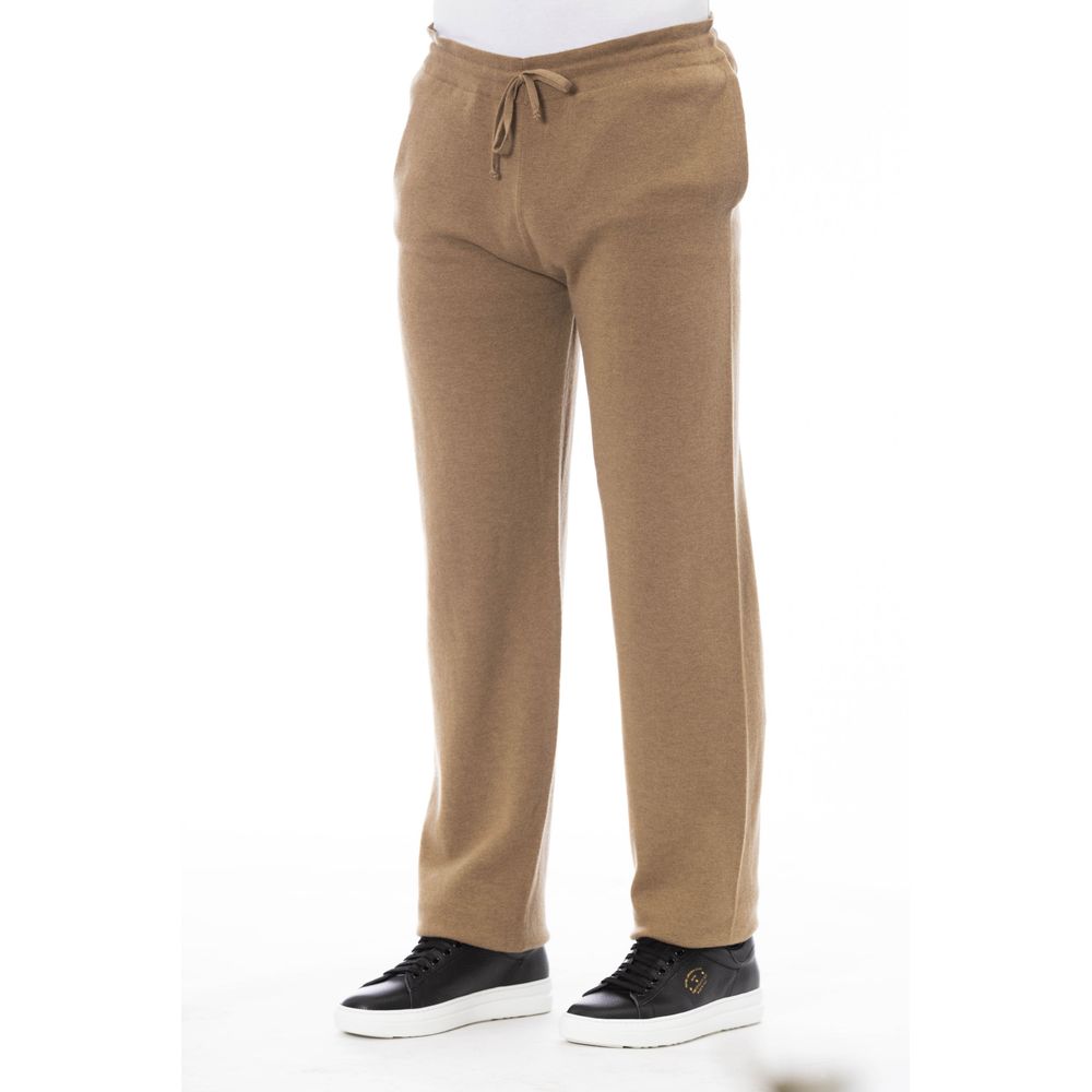 Pantalon à cordon beige Alpha studio