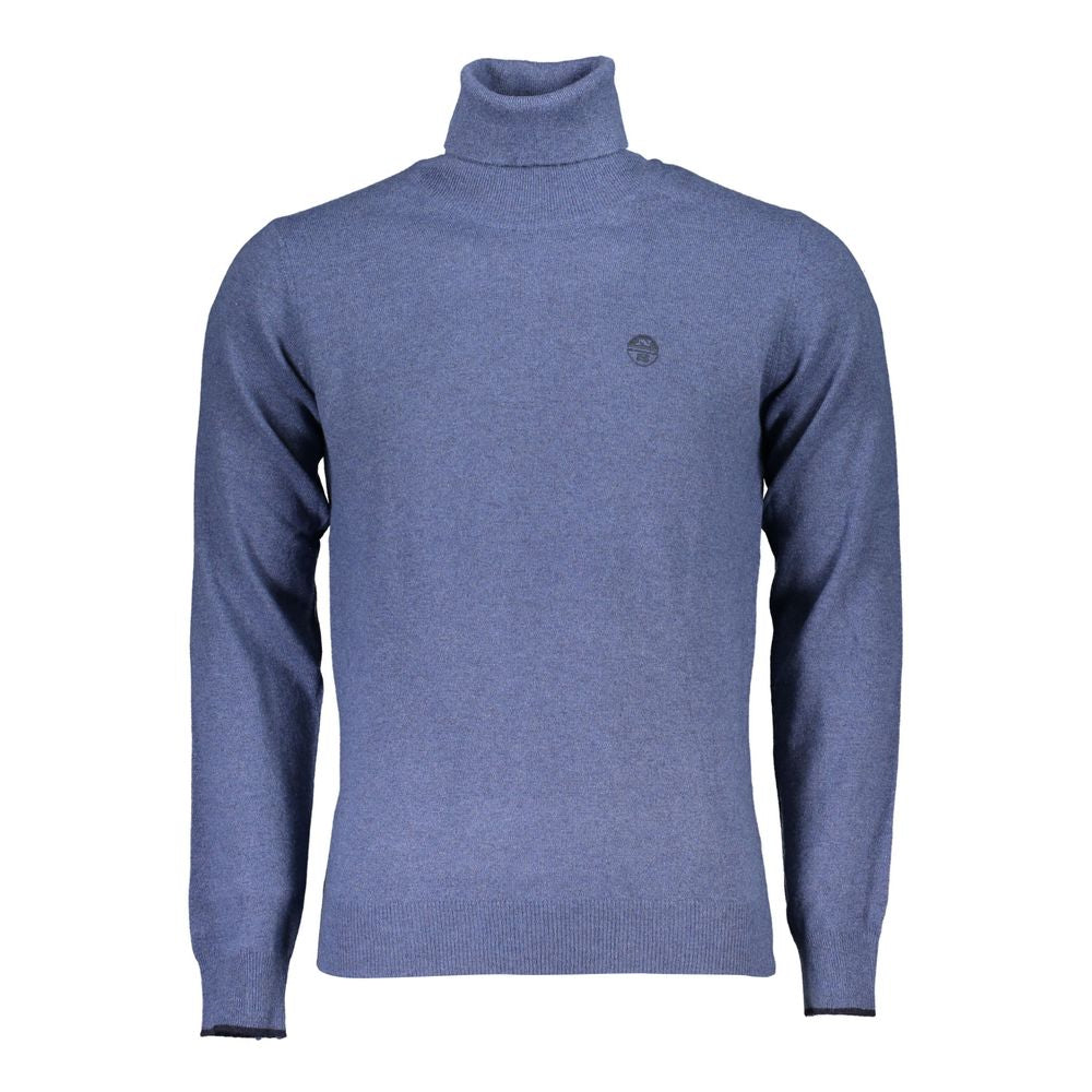 Pull col roulé bleu North Sails avec broderie