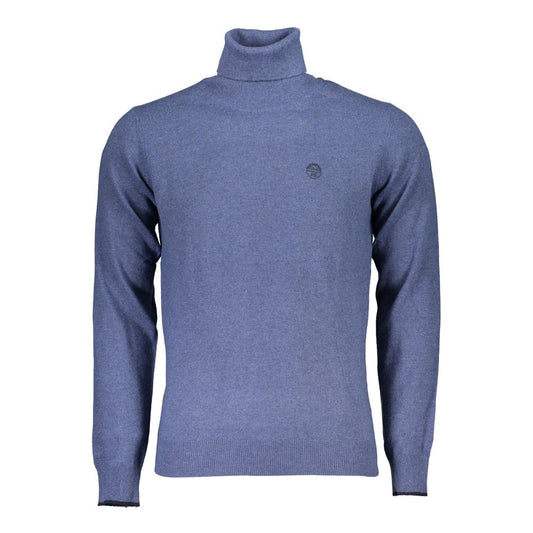 Pull col roulé bleu North Sails avec broderie