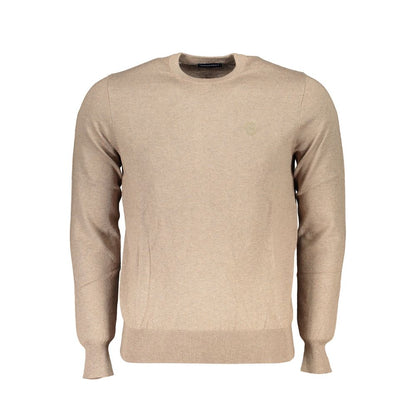 North Sails Beige Crew Neck Embroidered Sweater