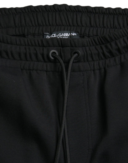 Pantalon de jogging noir Dolce &amp; gabbana - mélange de coton et de nylon