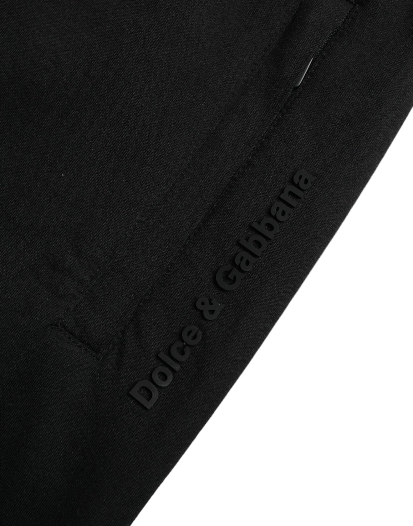 Pantalon de jogging noir Dolce &amp; gabbana - mélange de coton et de nylon