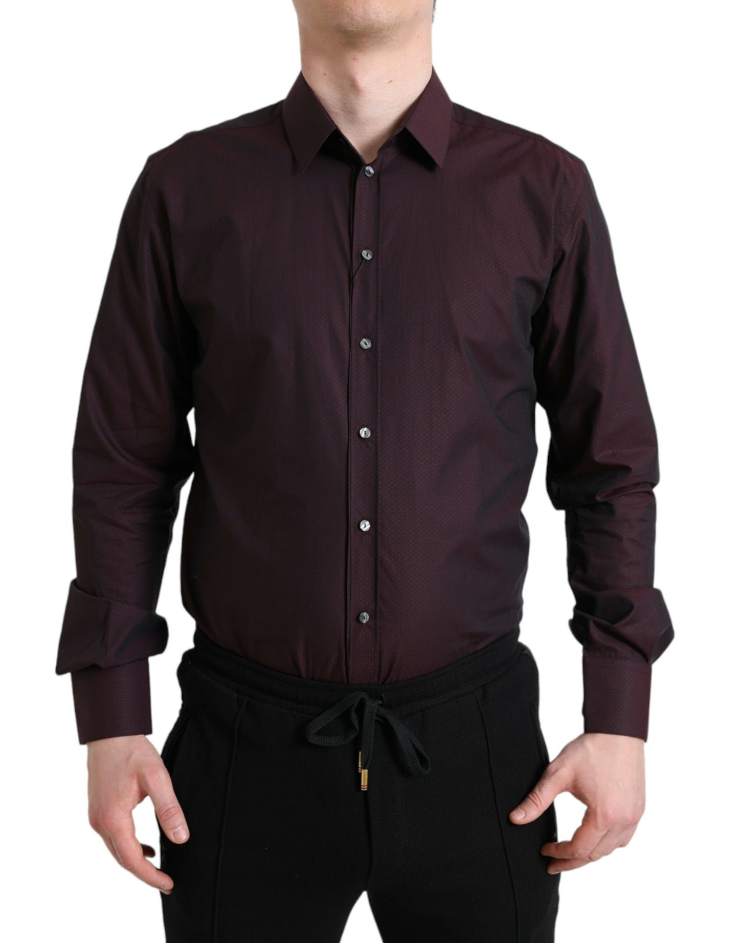 Chemise habillée martini marron Dolce &amp; Gabbana