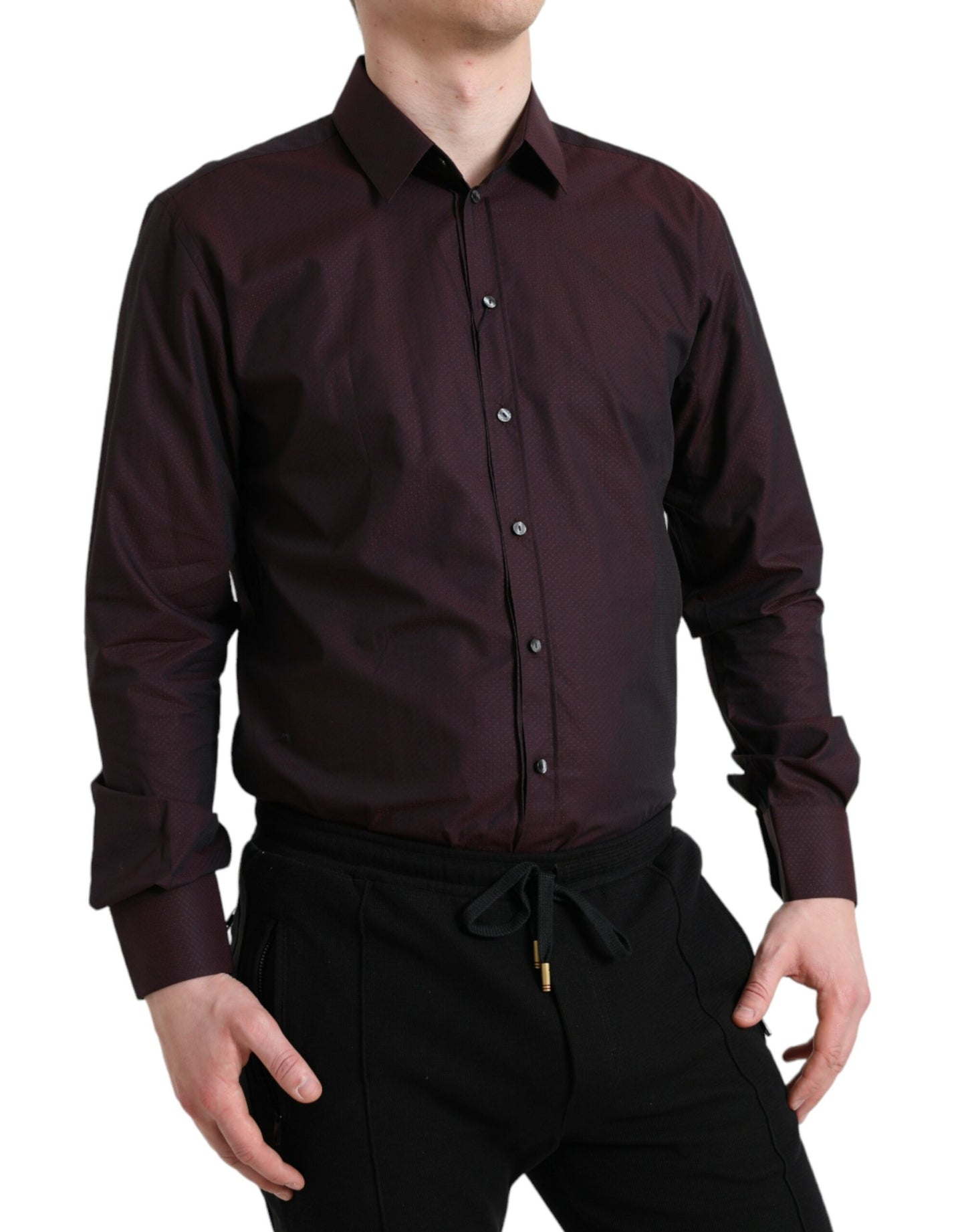 Chemise habillée martini marron Dolce &amp; Gabbana