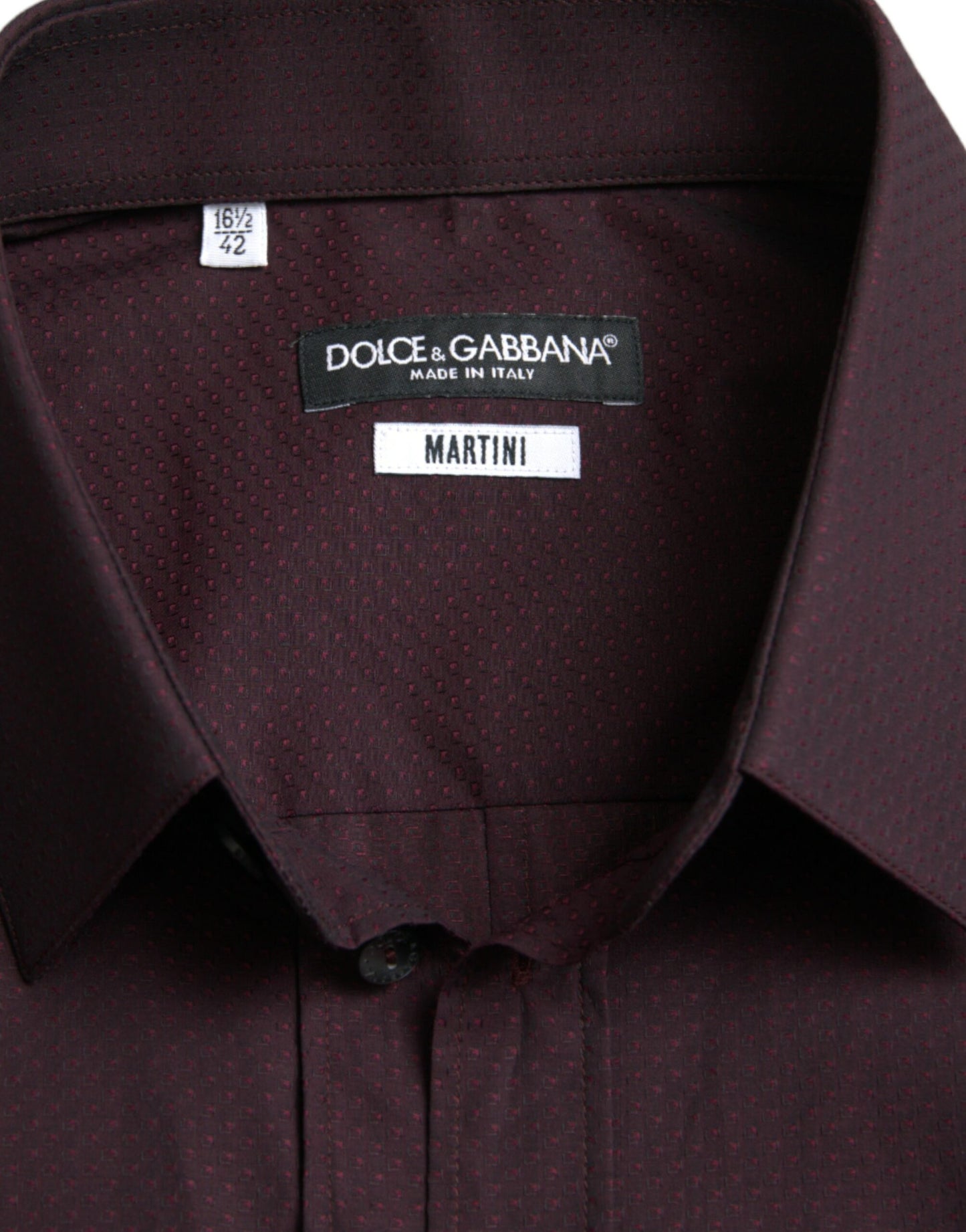 Chemise habillée martini marron Dolce &amp; Gabbana