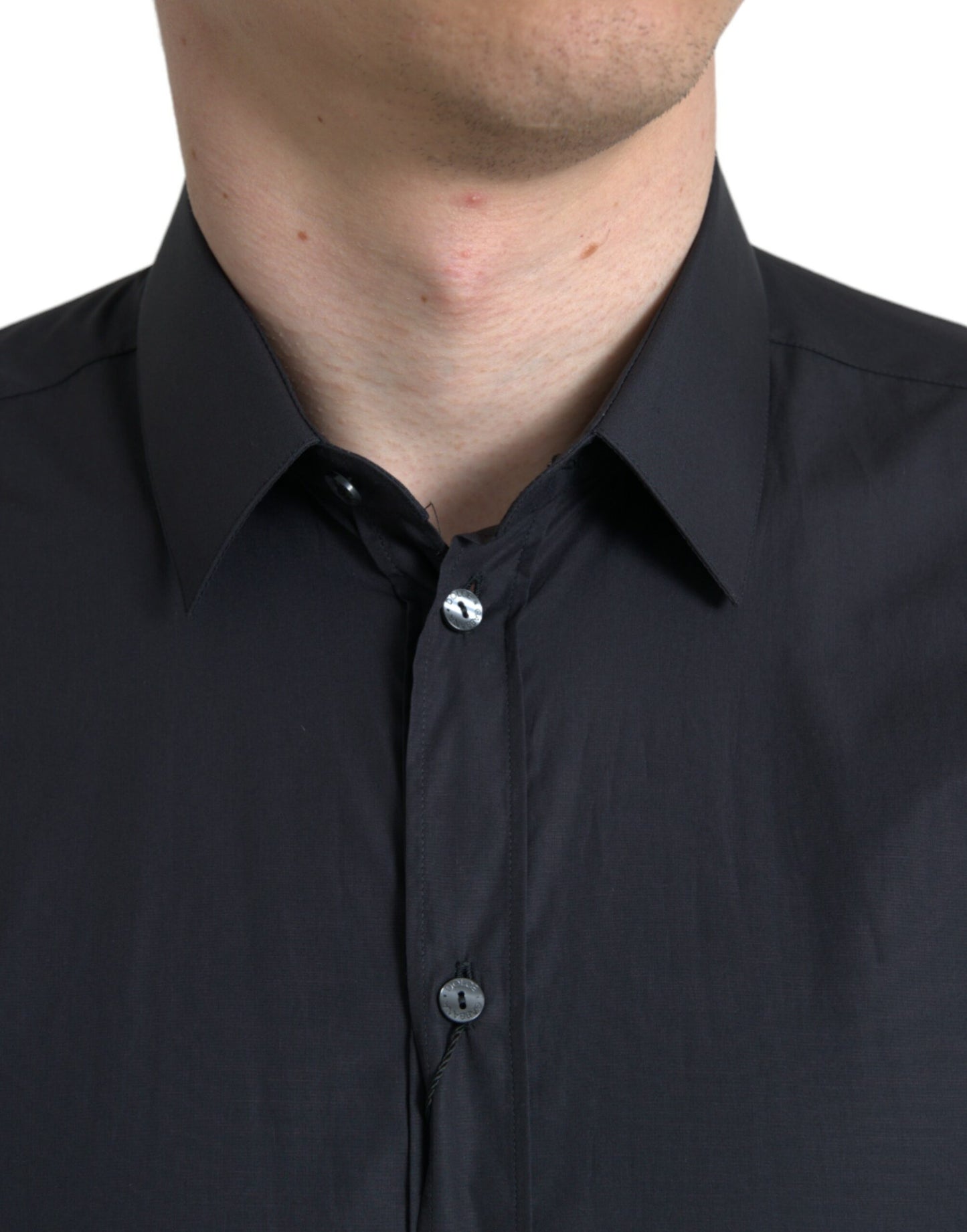 Chemise habillée coupe slim bleu marine Dolce &amp; gabbana