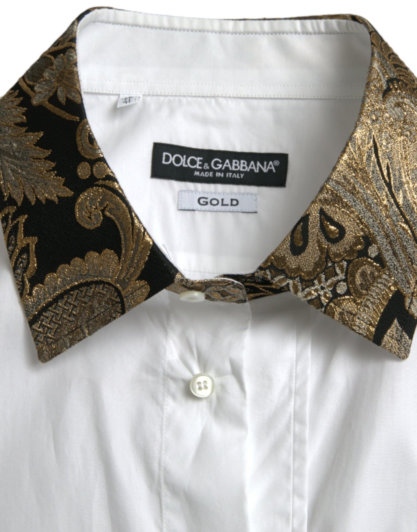 Dolce &amp; Gabbana chemise habillée à détails dorés