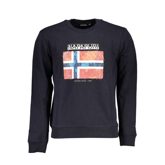 Napapijri sweat-shirt décontracté bleu à col rond