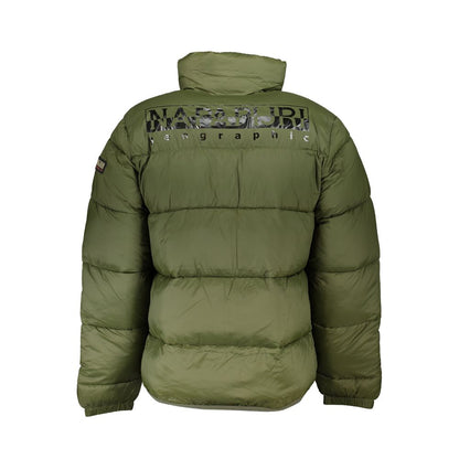 Napapijri Eco-Conscious Green Jacket with Logo Detail