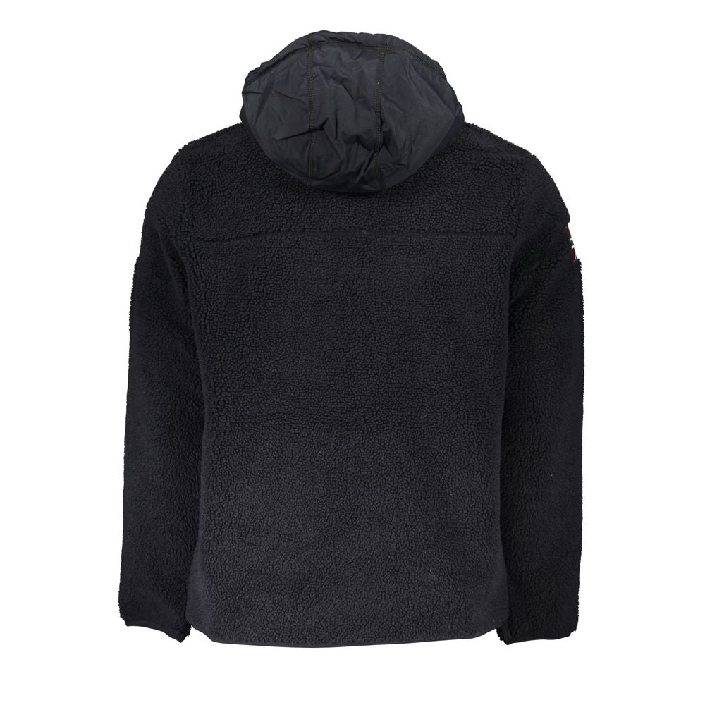 Napapijri - Sweat-shirt élégant en tissu recyclé à demi-zip - Noir