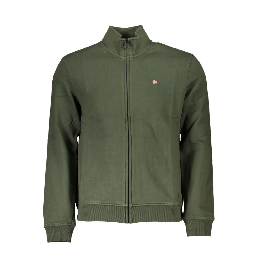 Napapijri Sweat-shirt zippé en polaire vert forêt