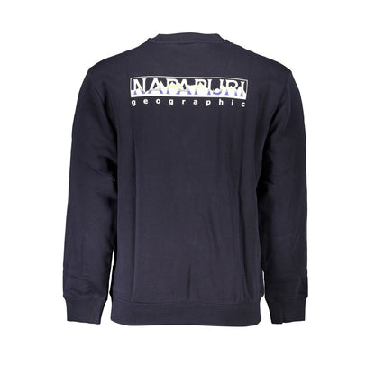 Napapijri sweat-shirt à col rond en polaire bleu vintage