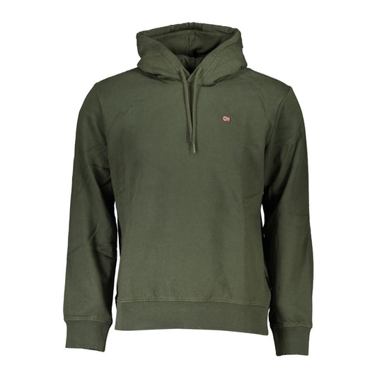 Napapijri sweat à capuche en polaire vert - coupe classique