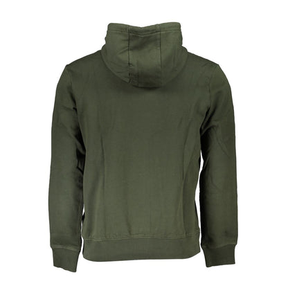 Napapijri sweat à capuche en polaire vert - coupe classique