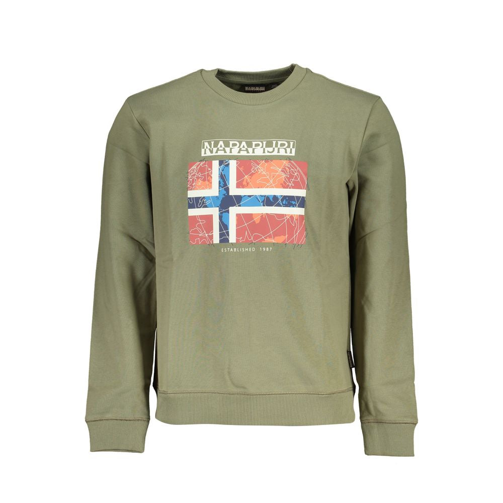 Napapijri sweat-shirt ras du cou en molleton vert