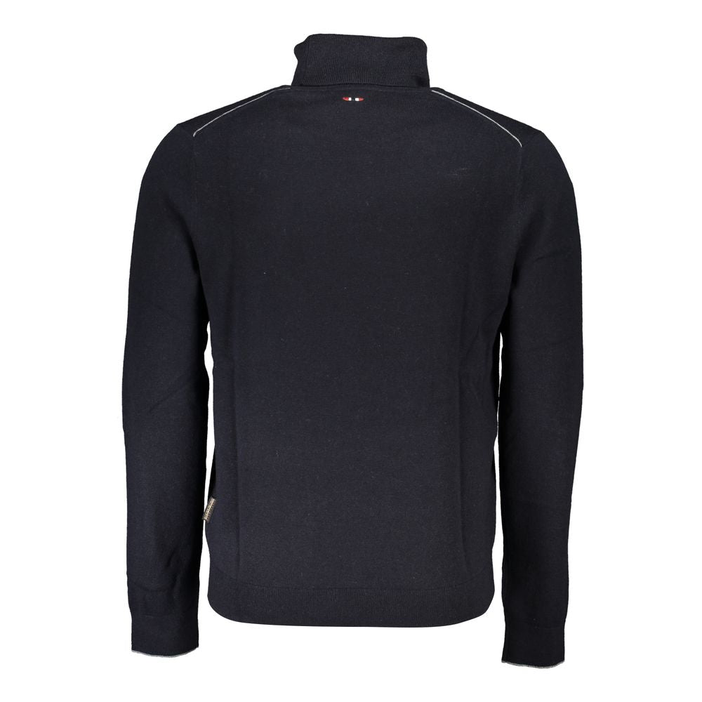 Napapijri pull col montant brodé noir