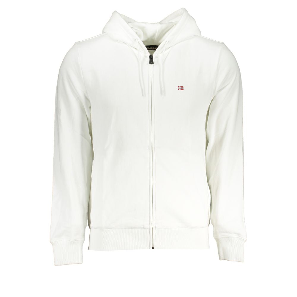 Napapijri sweat à capuche en coton blanc