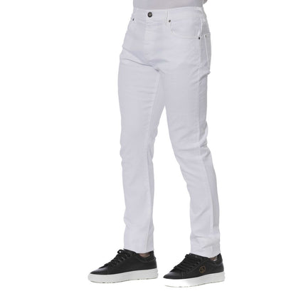 Trussardi jeans jean en coton mélangé blanc