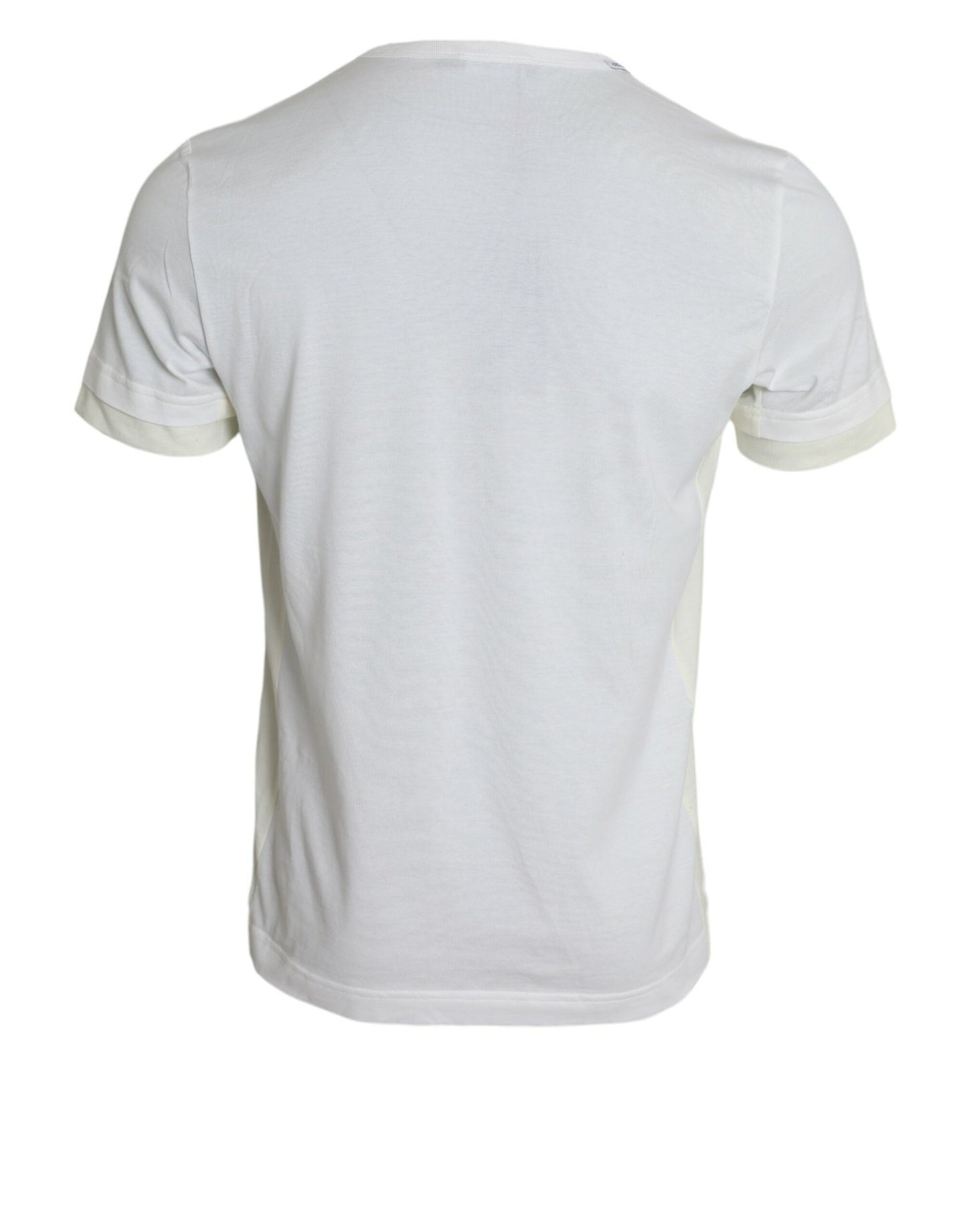 Dolce &amp; Gabbana T-shirt en coton à col rond blanc