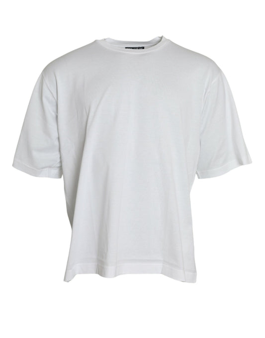 Dolce &amp; Gabbana T-shirt de luxe blanc à col rond