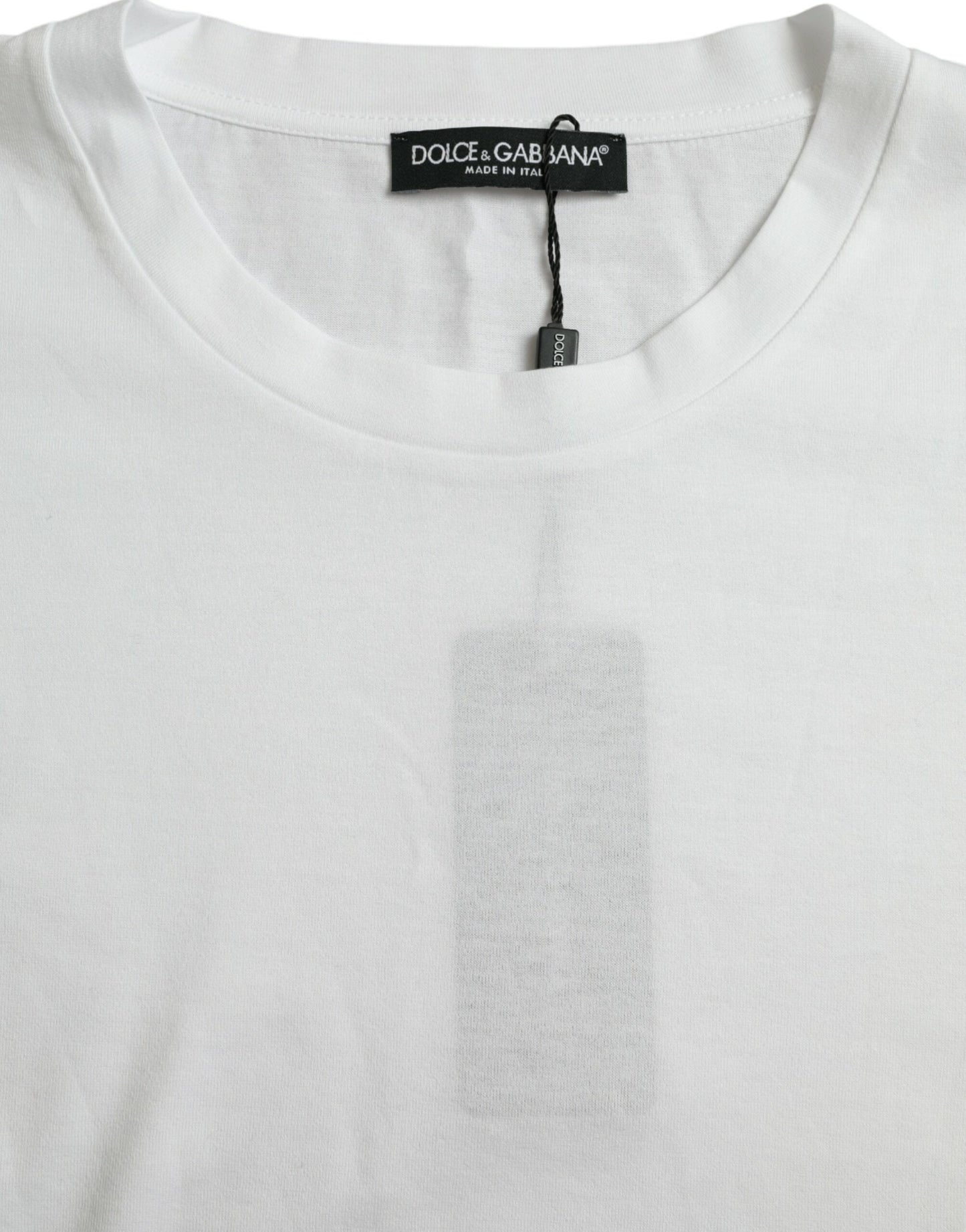 Dolce &amp; Gabbana T-shirt de luxe blanc à col rond