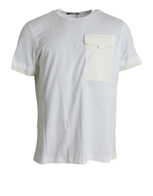 Dolce &amp; Gabbana T-shirt en coton à col rond blanc