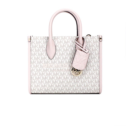 Michael kors mirella petit sac à bandoulière fourre-tout en PVC avec fermeture éclair sur le dessus