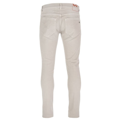 Pantalon Dondup en coton stretch beige