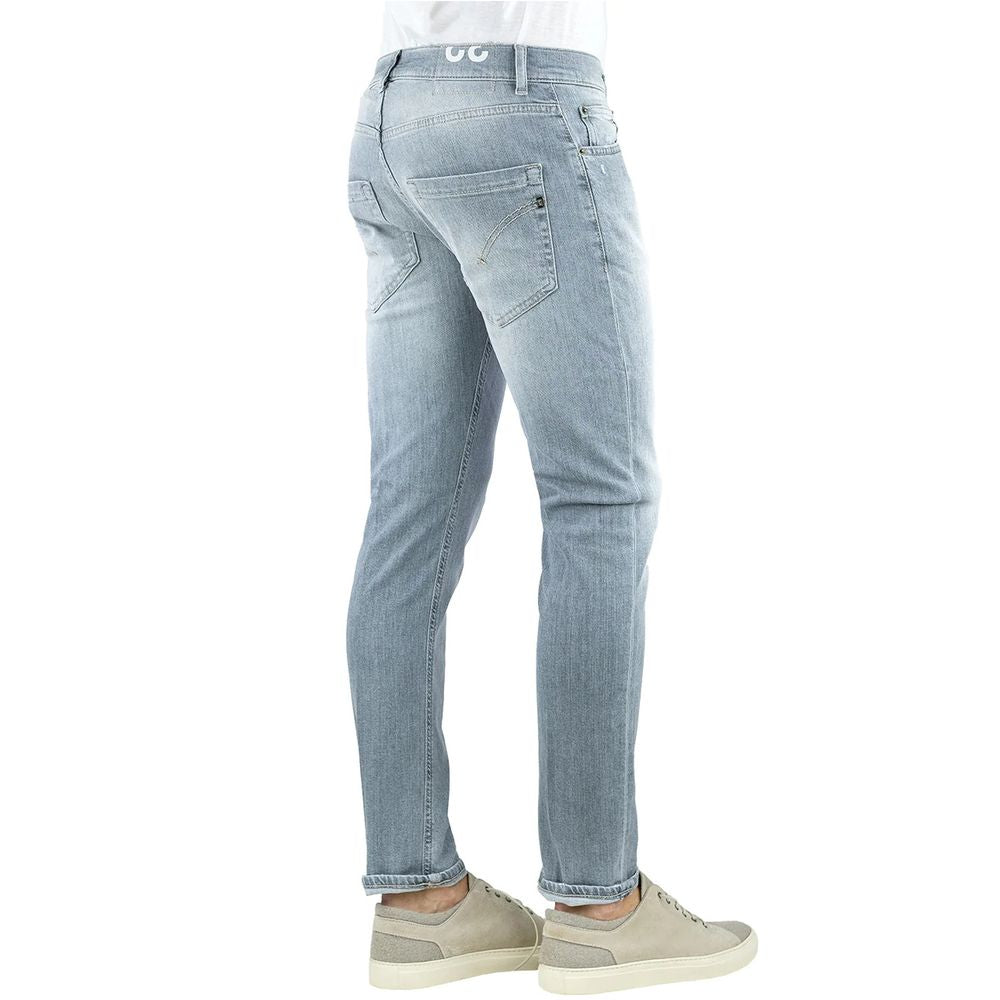 Jean de créateur coupe slim gris élégant Dondup