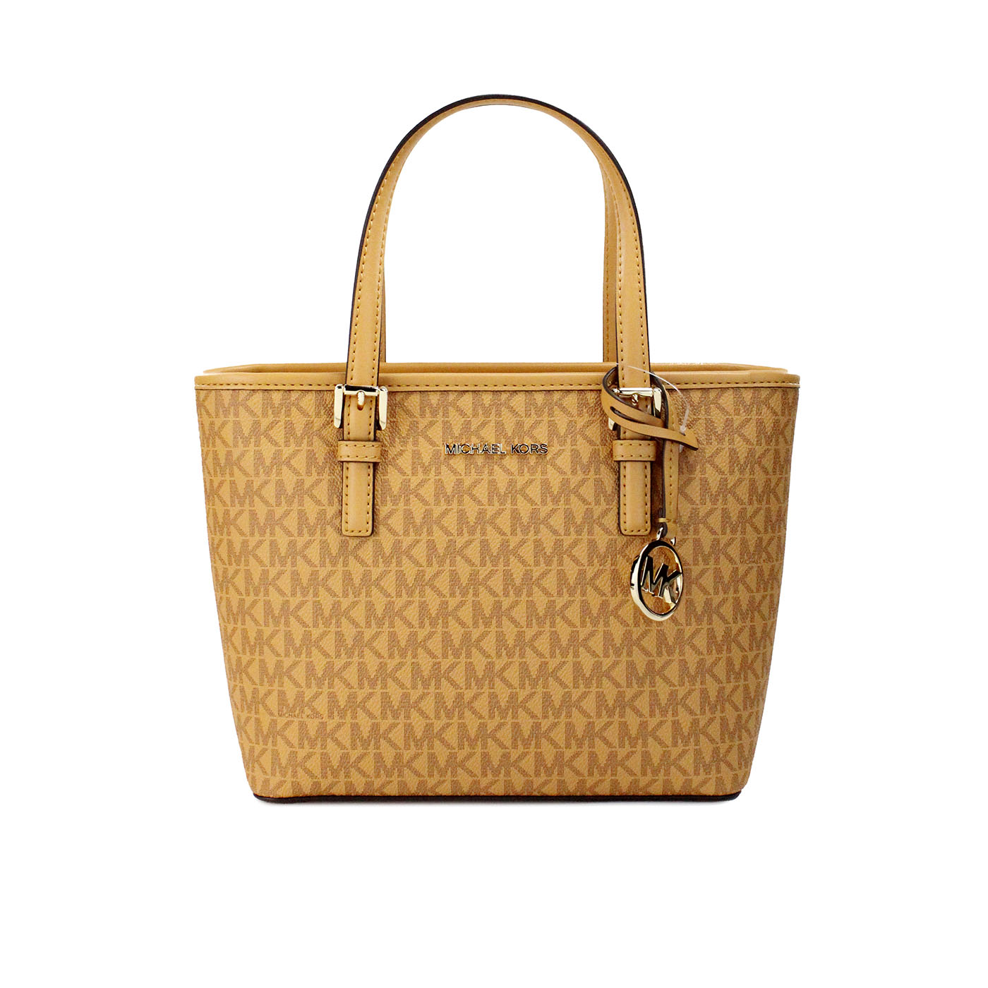 Michael kors jet set cidre pvc cuir xs fourre-tout haut zip sac fourre-tout sac à main