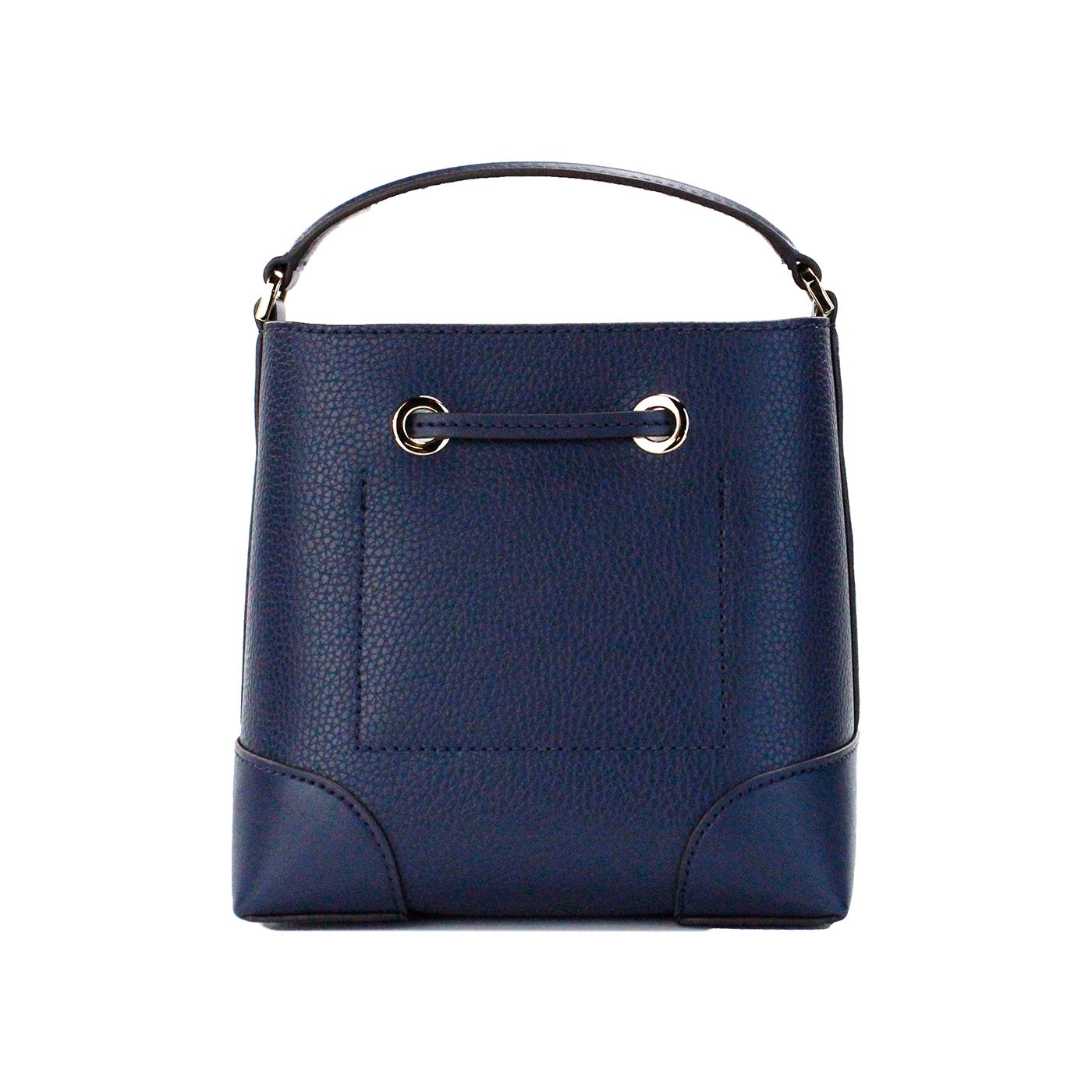 Michael Kors Mercer Petit sac à bandoulière en cuir grainé bleu marine