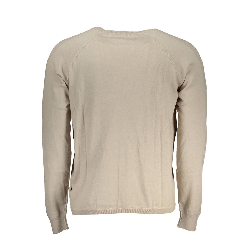 Napapijri pull col rond manches longues beige