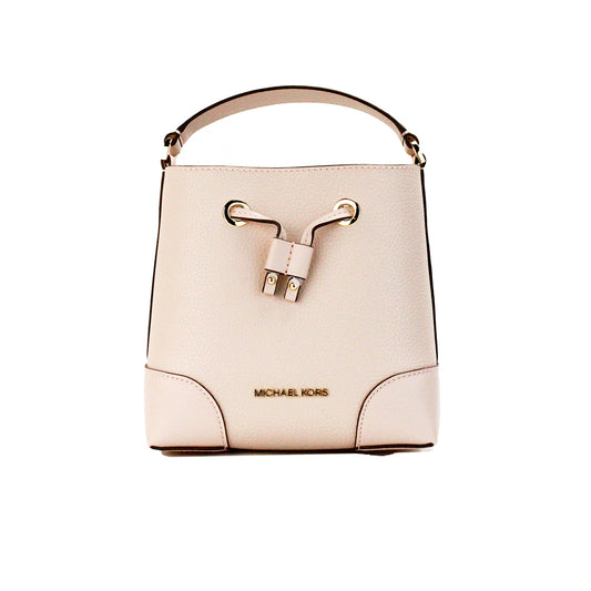 Michael Kors Mercer Petit sac à bandoulière en cuir galet blush poudré