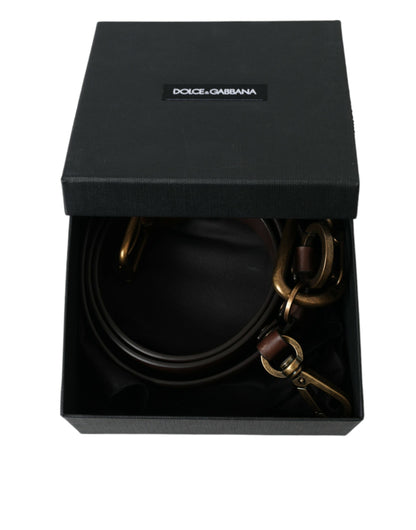 Ceinture en cuir de veau marron Dolce &amp; gabbana - accessoire intemporel